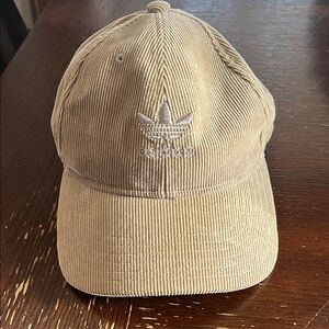 Adidas tan corduroy hat
